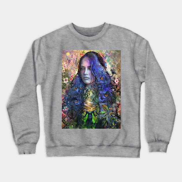 Sleeping Beauty Dark Crewneck Sweatshirt by barrettbiggers